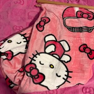 Hello Kitty Pink Football Throw Blanket 💗💝